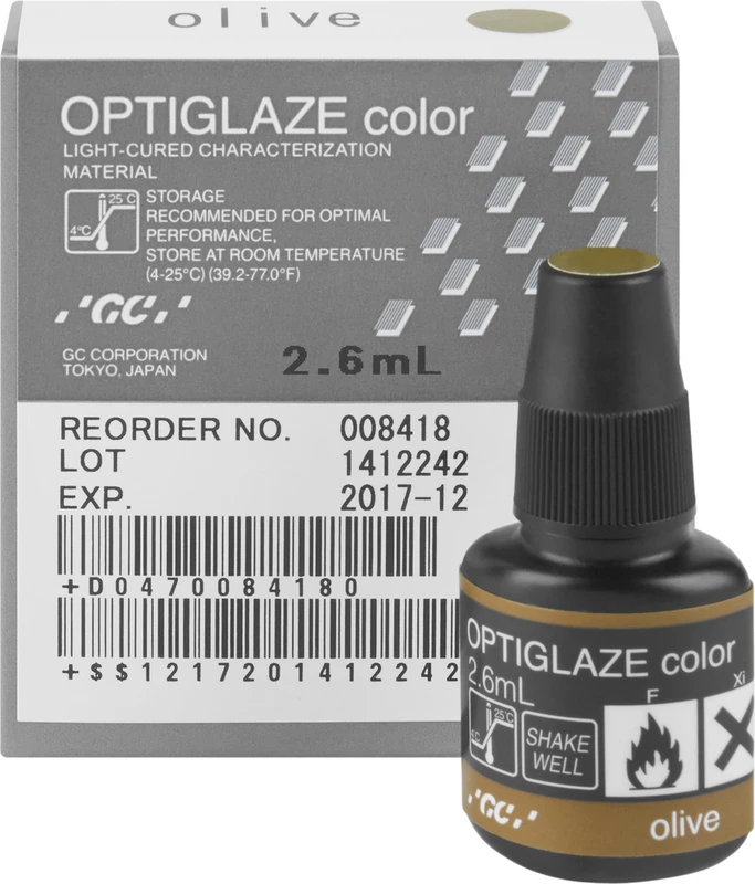GC OPTIGLAZE® color Flasche 2,6 ml olive