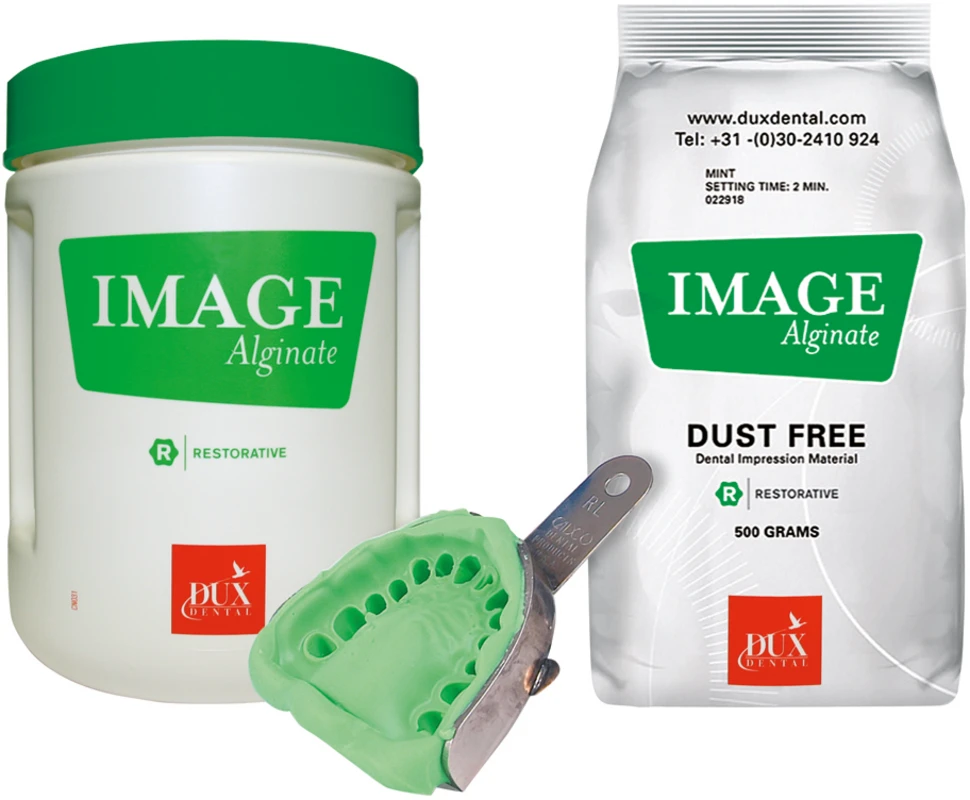 IMAGE Alginate Dose 500 g NH Minze, grün, 1 Messbesteck IMAGE Alginate Kerr
