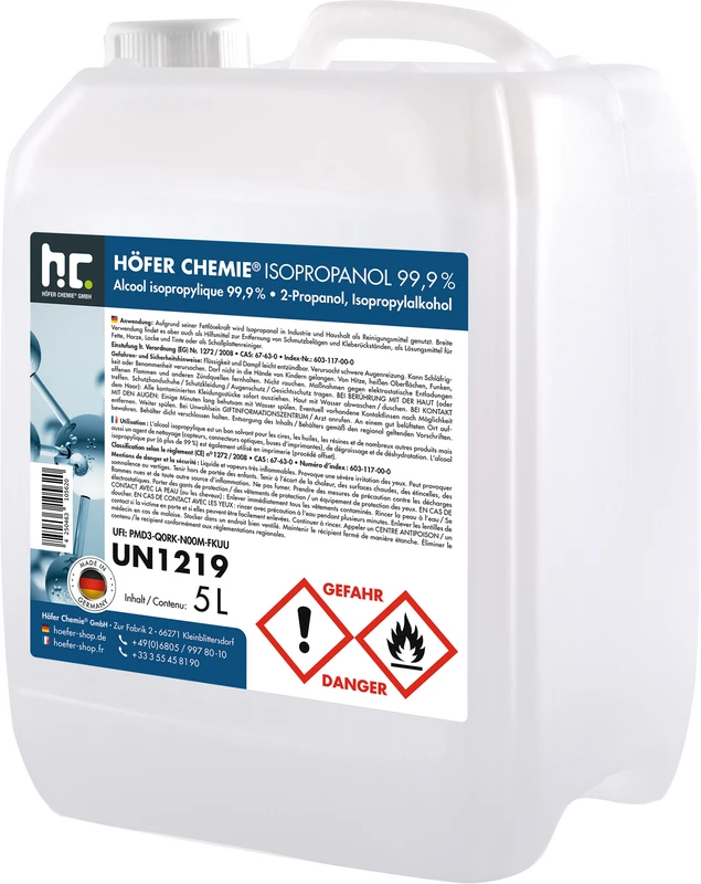 Isopropanol 99,9% Höfer Chemie GmbH