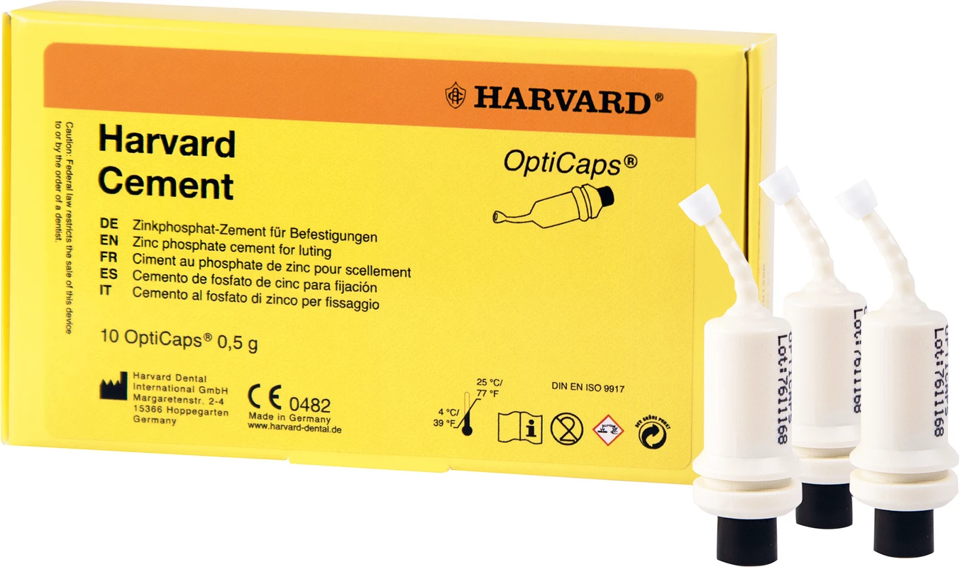 Harvard Cement OptiCaps® Packung 10 Kapseln Zementfarbe weißlich gelb