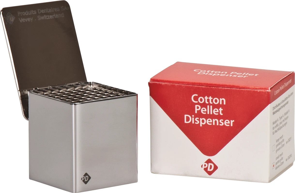 PD Wattekügelchenspender Stück Modell A, kleines Gitter