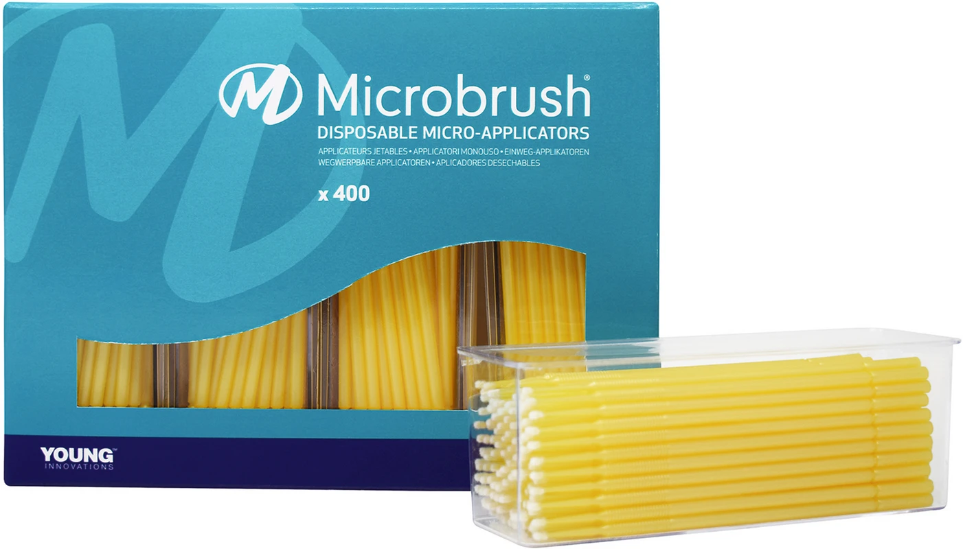 Microbrush® Applikatoren Plus Serie Packung 400 Stück gelb, fein 1,5 mm