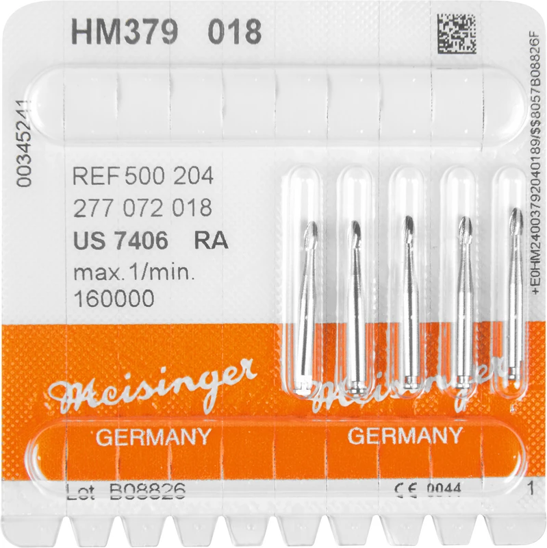 HM-Finierer 379 Packung 5 Stück fein, RA, Figur 277 Ei, 3,5 mm, ISO 018