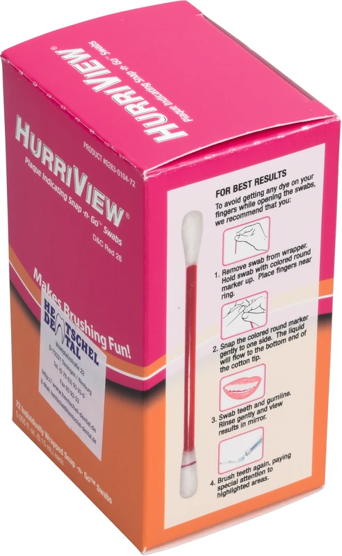 Hurriview II Plaque Indicator Packung 72 Stück pink