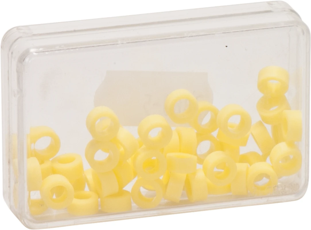 Farbringe Packung 50 Stück gelb