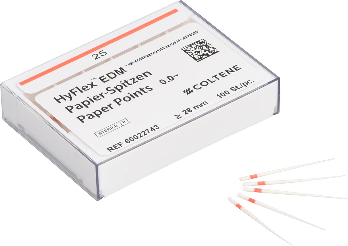 HyFlex™ EDM Papierspitzen Packung 100 Stück EDM One File, ISO 025