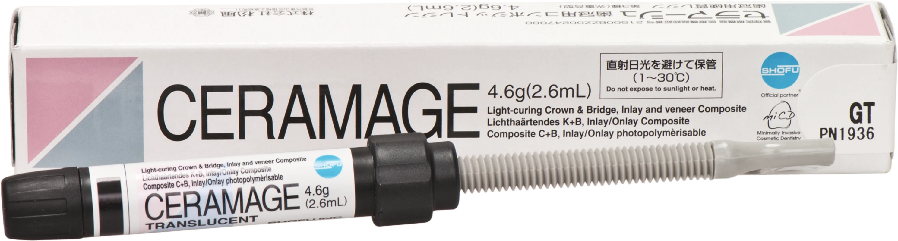 CERAMAGE Spritze 4,6 g transluzenz GT CERAMAGE SHOFU