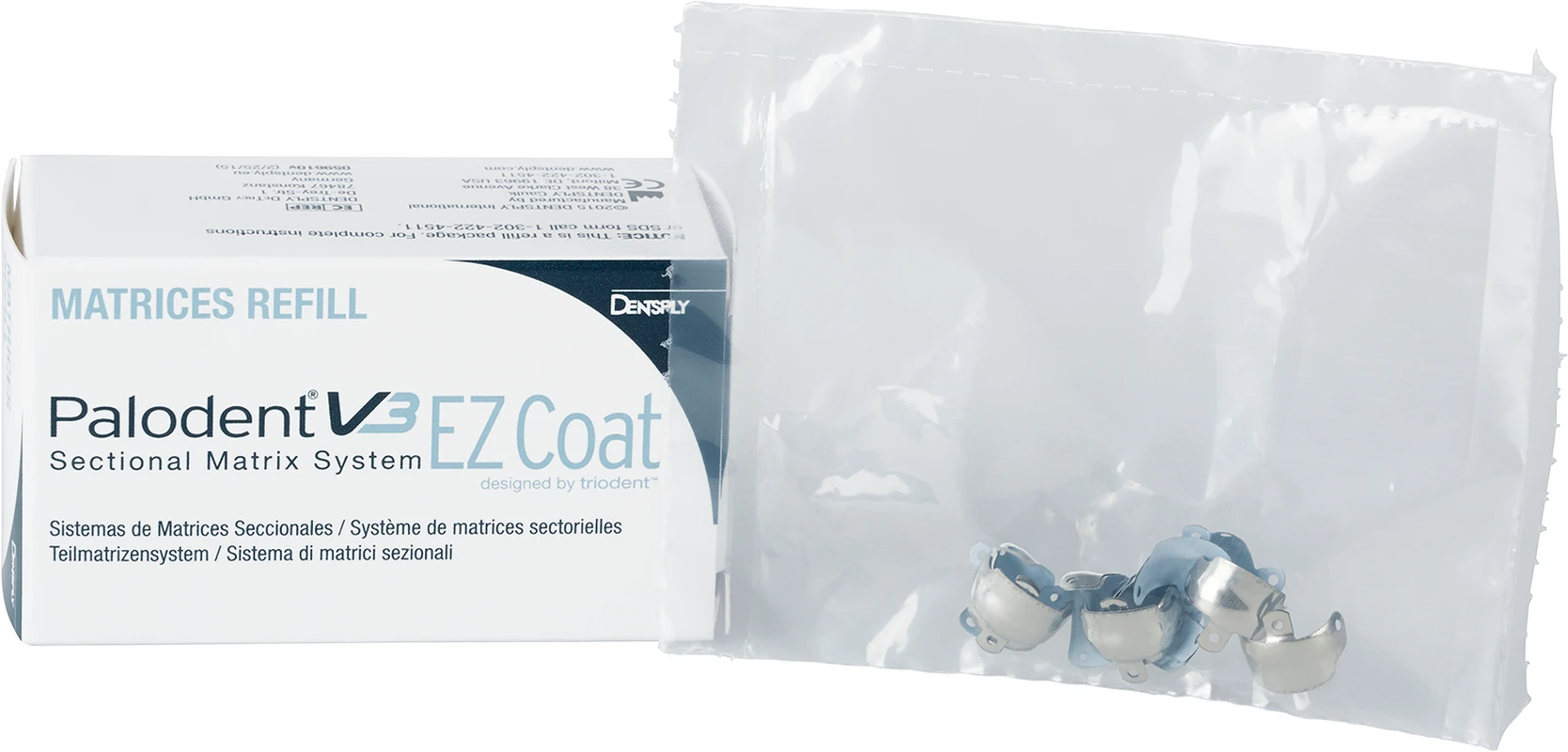 Palodent® V3 Teilmatrizensystem Packung 50 V3 EZ Coat Matrizen 6,5 mm