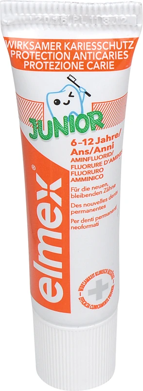 elmex® Junior Packung 24 x 12 ml Zahnpasta Tube