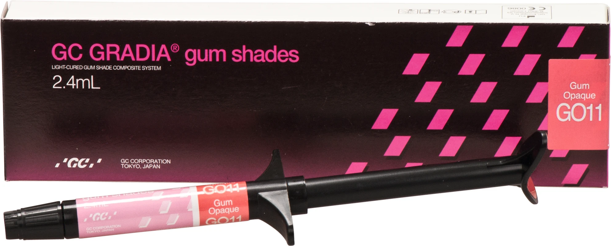 GC GRADIA® gum shades Spritze 2,4 ml Paste opaque GO13