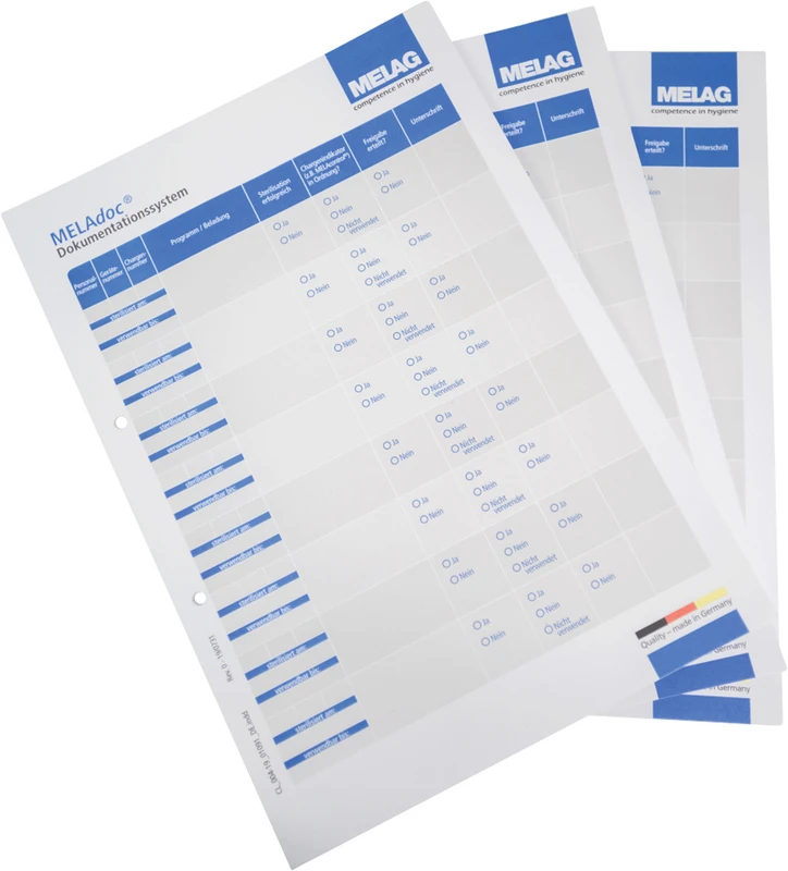 MELAdoc-Dokumentationsblätter Packung 10 x 100 Stück