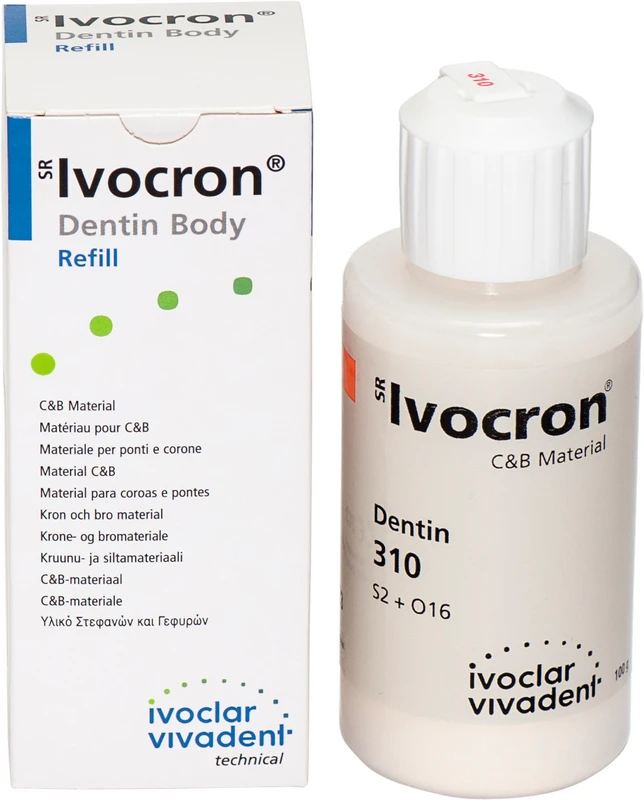 SR Ivocron® Flasche 100 g Pulver dentin 310/3A