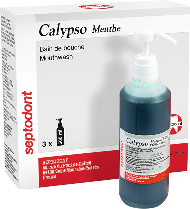 Calypso Packung 3 x 500 ml Pfefferminz, 1 Dosierpumpe