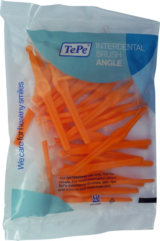 TePe® Interdentalbürsten Angle™ Packung 25 Stück orange, Ø 0,45 mm