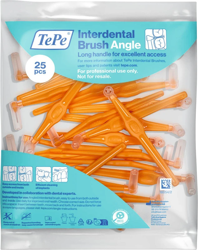 TePe® Interdentalbürsten Angle™ Packung 25 Stück orange, Ø 0,45 mm
