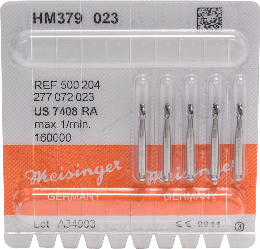 HM-Finierer 379 Packung 5 Stück fein, RA, Figur 277 Ei, 4,2 mm, ISO 023