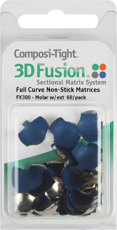 Composi-Tight® 3D Fusion™ Packung 60 Matrizenbänder blau, 8,7 mm, für Molare