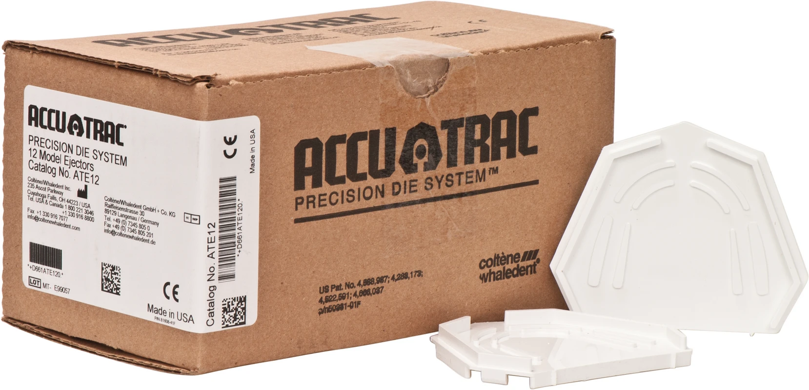 ACCU-TRAC Packung 12 Basisplatten weiß ACCU-TRAC COLTENE