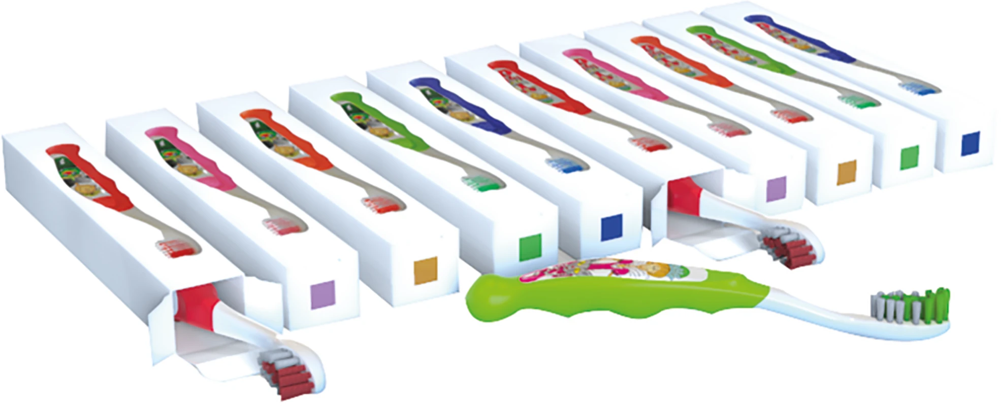 Kinderzahnbürsten mit Motiv Packung 2 x 5 Stück (Zahnfee, Ritter)
