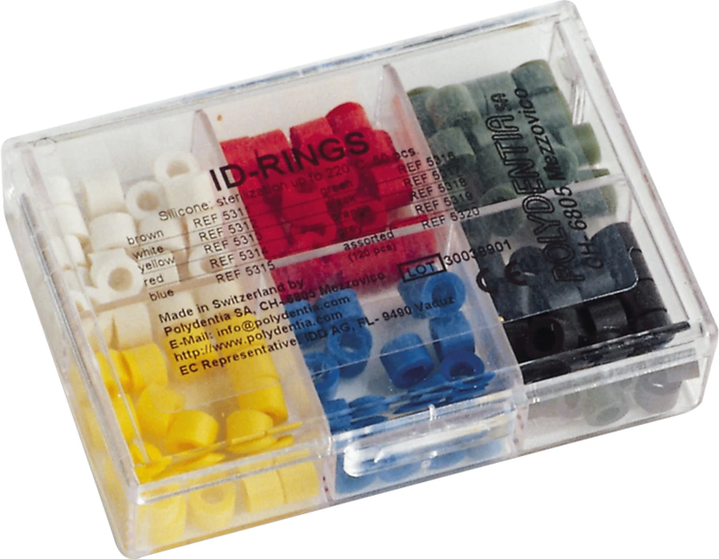 ID Ringe Packung 25 Stück Maxi blau