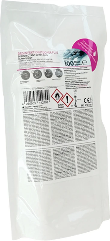 UNIGLOVES® Desinfektionstücher Plus Classic Packung 100 Stück Fresh