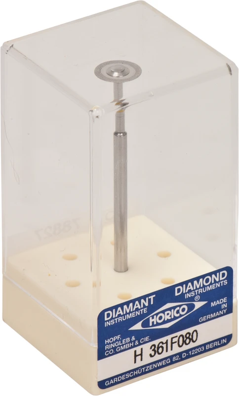 Diamantscheiben 361 Stück doppelseitig, flexibel, gelb extra fein, HP, Figur 361 F, 0,18 mm, ISO 080