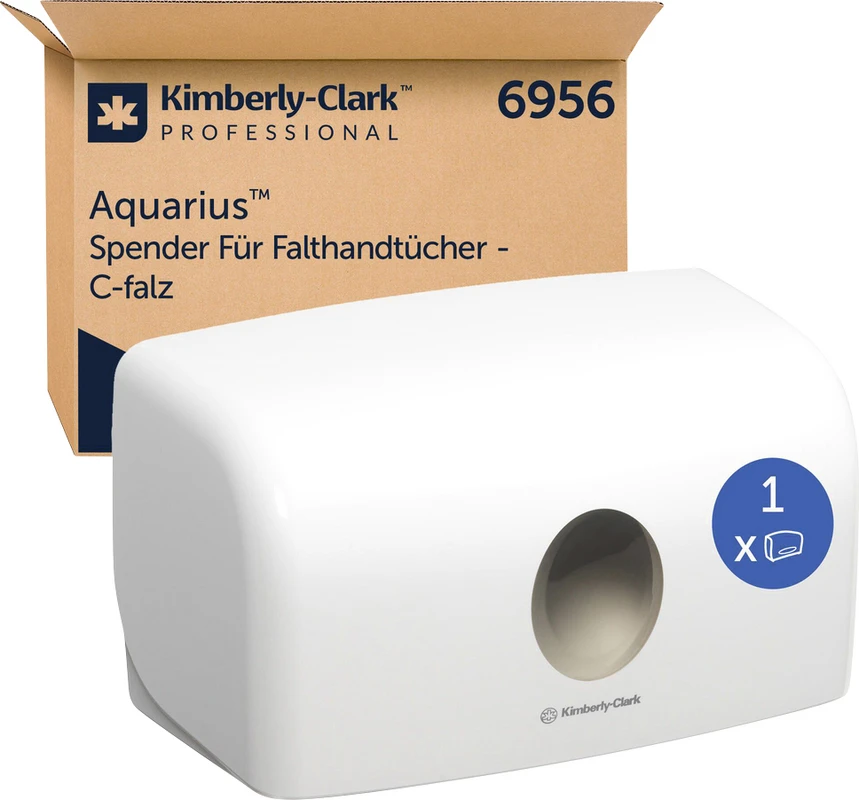 Aquarius™ Multifold-Handtuchspender Stück Spender mit Sichtfenster weiß