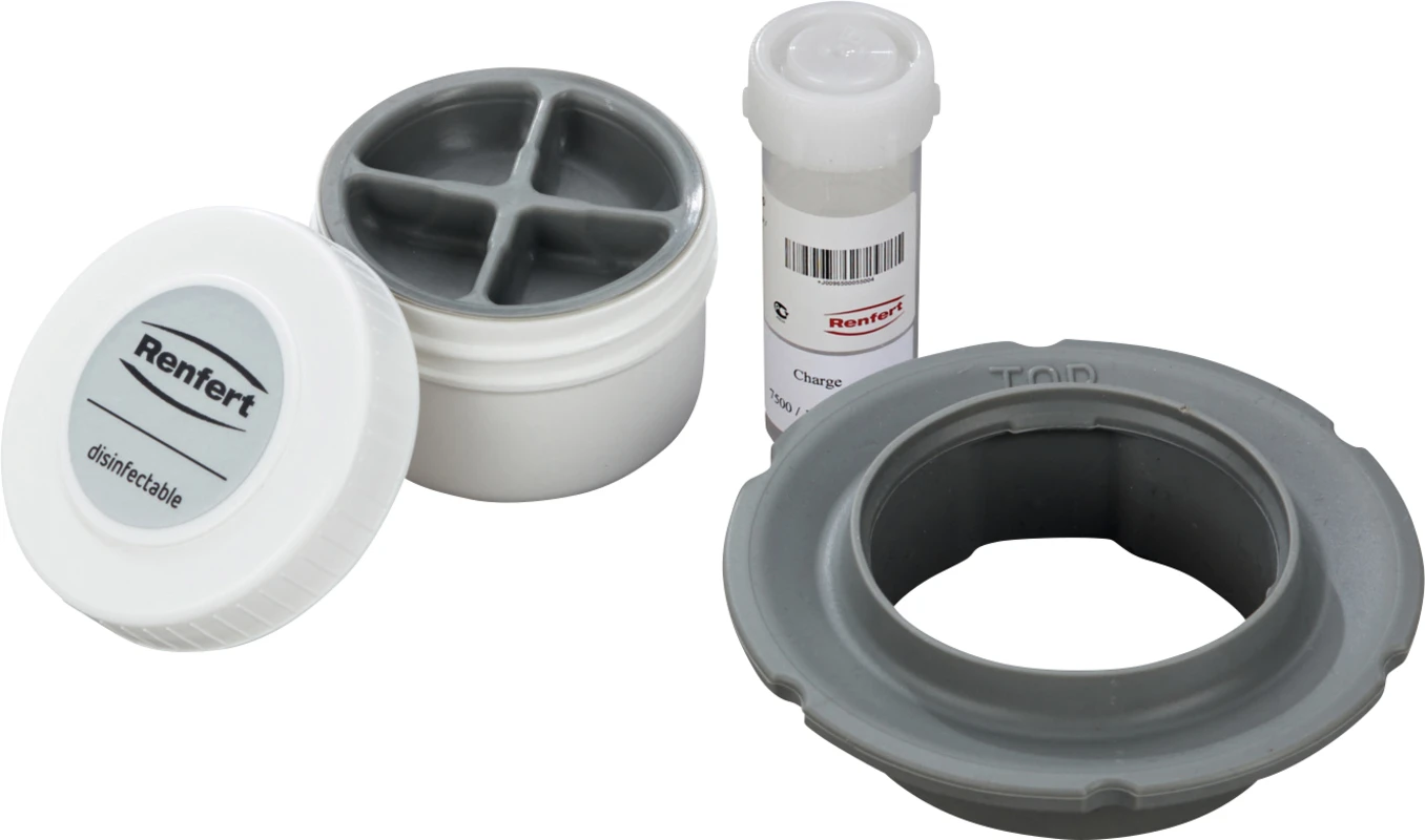 SYMPRO Mini-Becher Set inklusive Adapterring, Reinigungsnadeln