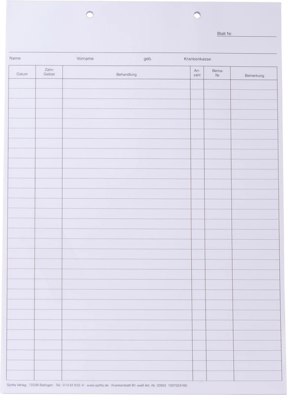 Krankenblatt Spitta Verlag