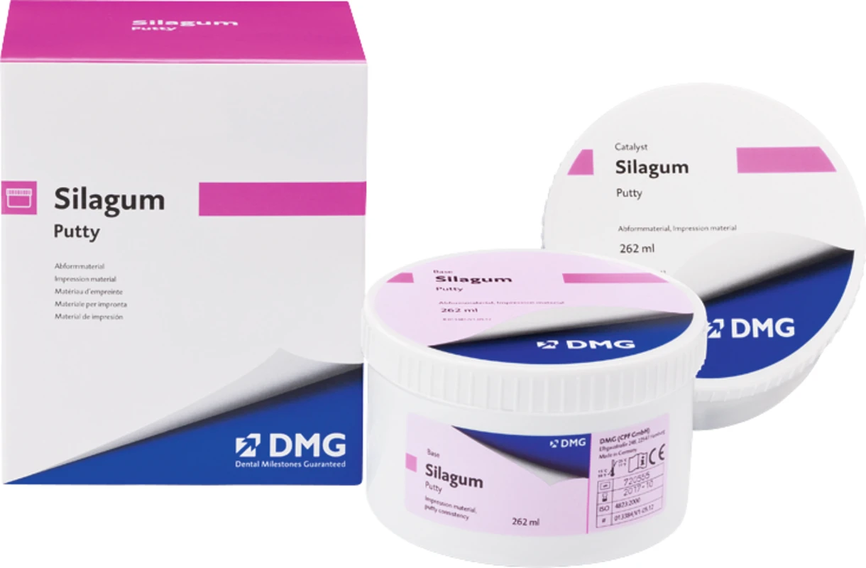 Silagum Putty Packung 262 ml Basispaste, 262 ml Katalysatorpaste, Standard