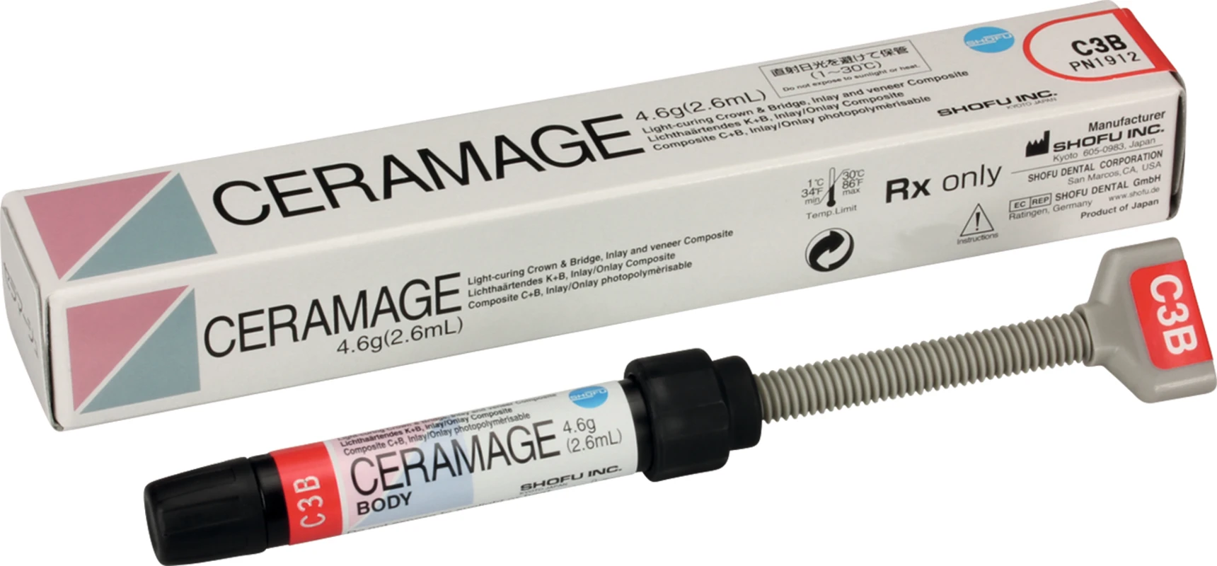 CERAMAGE Spritze 4,6 g dentin C3 CERAMAGE SHOFU