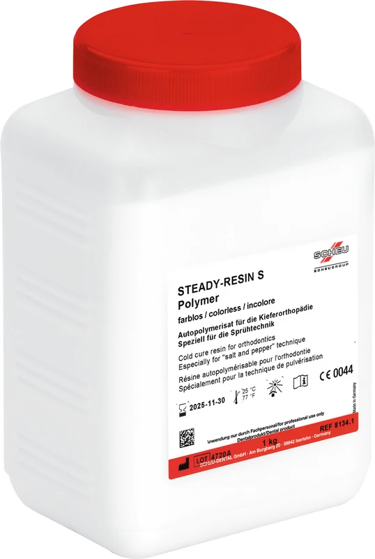STEADY-RESIN S Polymer Packung 1 kg STEADY-RESIN S Polymer SCHEU-DENTAL