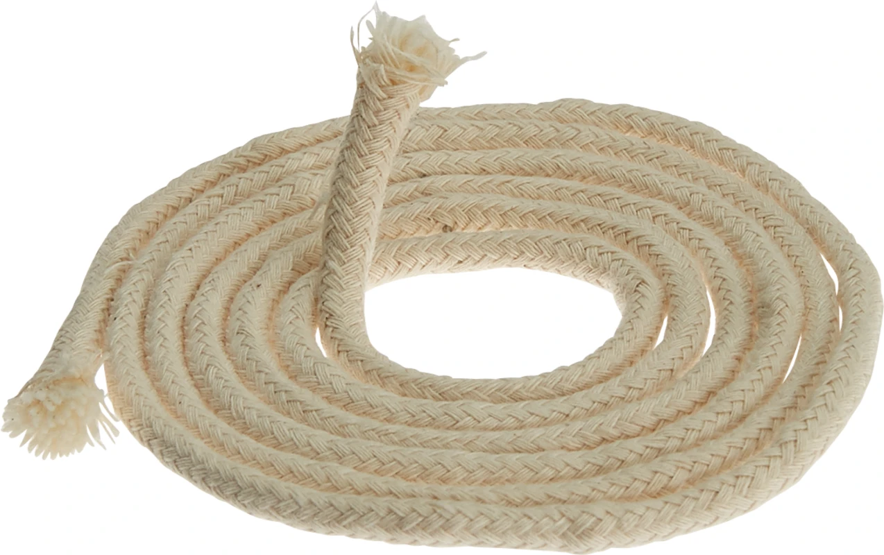 Spirituslampe aus Klarglas 100 ml Packung Docht Ø 5 mm, geflochten, Meterware