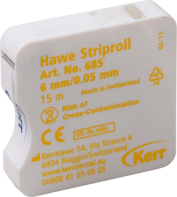 Striproll Rolle 15 m Strip transparent, Breite 6 mm
