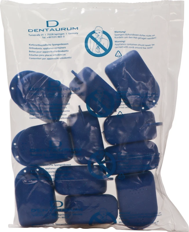 Spangenbox Packung 10 Stück blau, maxi