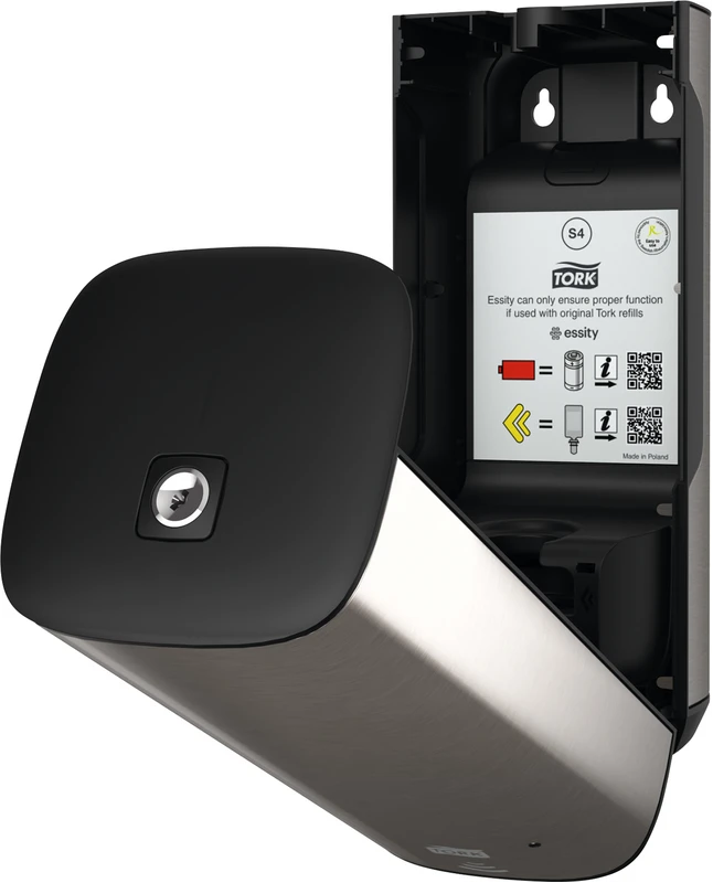 TORK® Sensorspender für Schaumseife S4 System und Händedesinfektion Stück mit Sensor, Edelstahl/schwarz