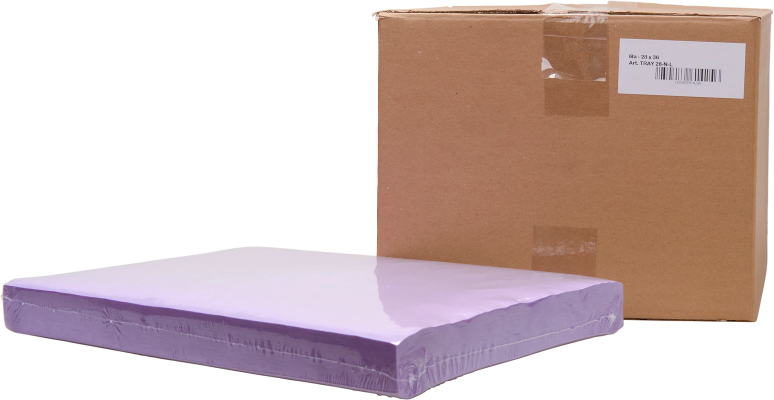 Dental Tray-Einlagen Karton 5 x 250 Stück 28 x 36 cm, lila