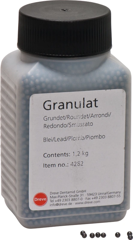 Bleigranulat Flasche 1,2 kg Bleigranulat