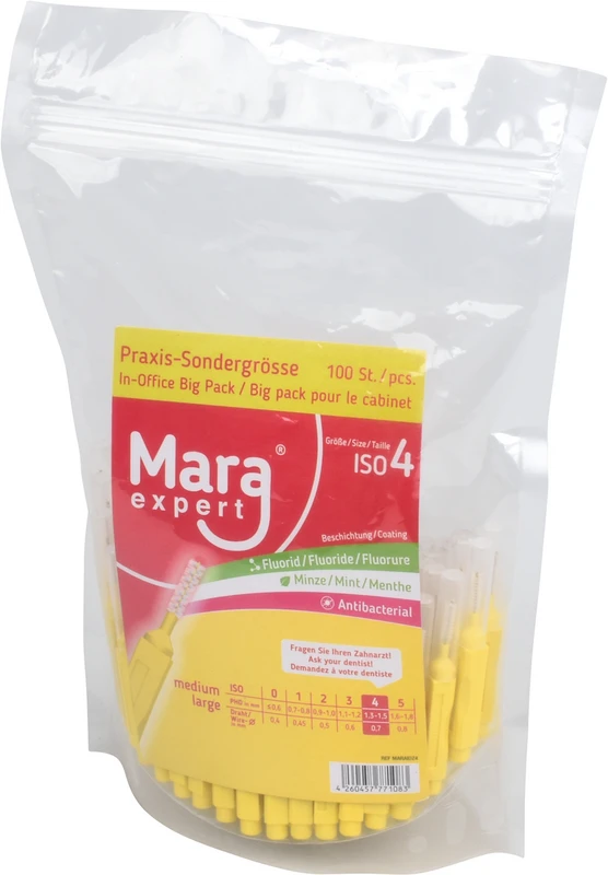 Mara expert Premium Line Packung 100 Stück gelb, mittel breit, Ø 0,7 mm