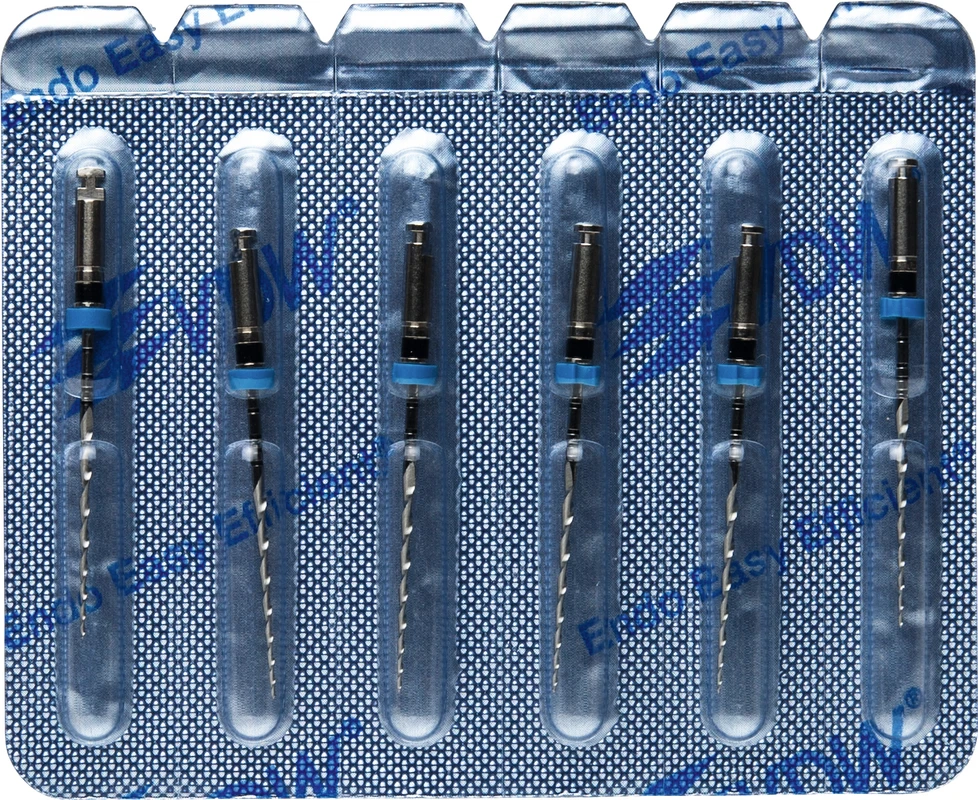 Mtwo® Blisterpackung 6 Instrumente ABT 16 mm, 25 mm, Taper.04, ISO 040 Mtwo® Instrumente VDW