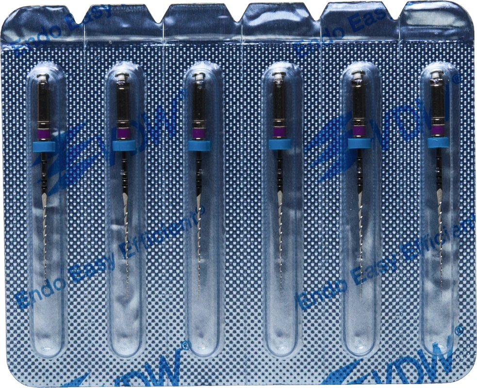 Mtwo® Blisterpackung 6 Instrumente ABT 16 mm, 25 mm, Taper.04, ISO 010 Mtwo® Instrumente VDW