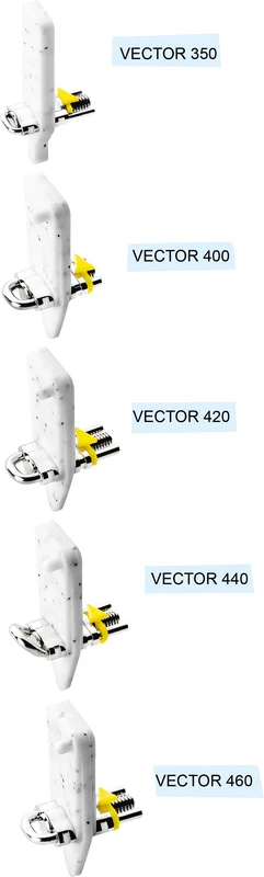VECTOR® Sektorenschrauben Packung 10 Stück VECTOR 350, (B x H x L) 4,7 x 2,5 x 10,5 mm, Dehnung 4 mm
