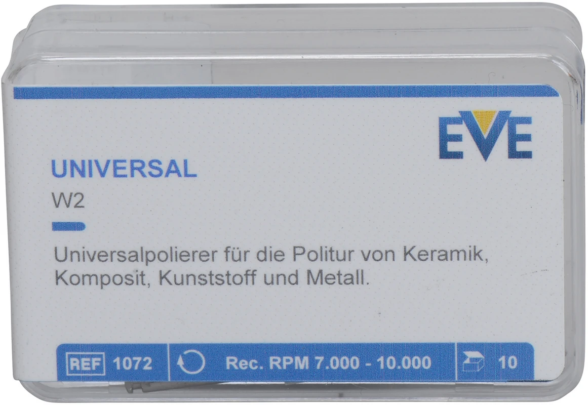 EVE UNIVERSAL Packung 10 Stück weiß mittel, RA, Figur Flamme, 4,5 x 12 mm