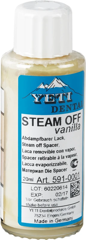 Steam off Flasche 20 ml Dentinfarbe vanilla