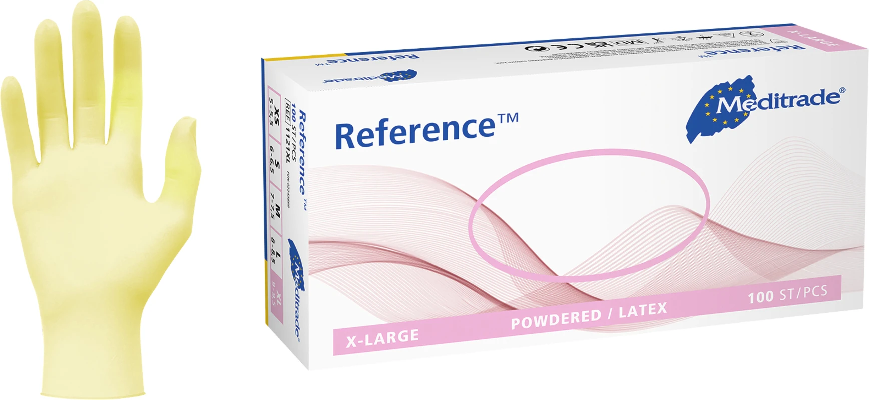 Reference™ Packung 100 Stück gepudert, natur, L