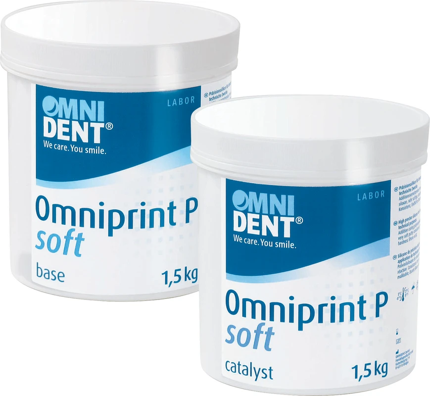 Omniprint P soft Packung 1,5 kg Dose Base, 1,5 kg Dose Katalysator