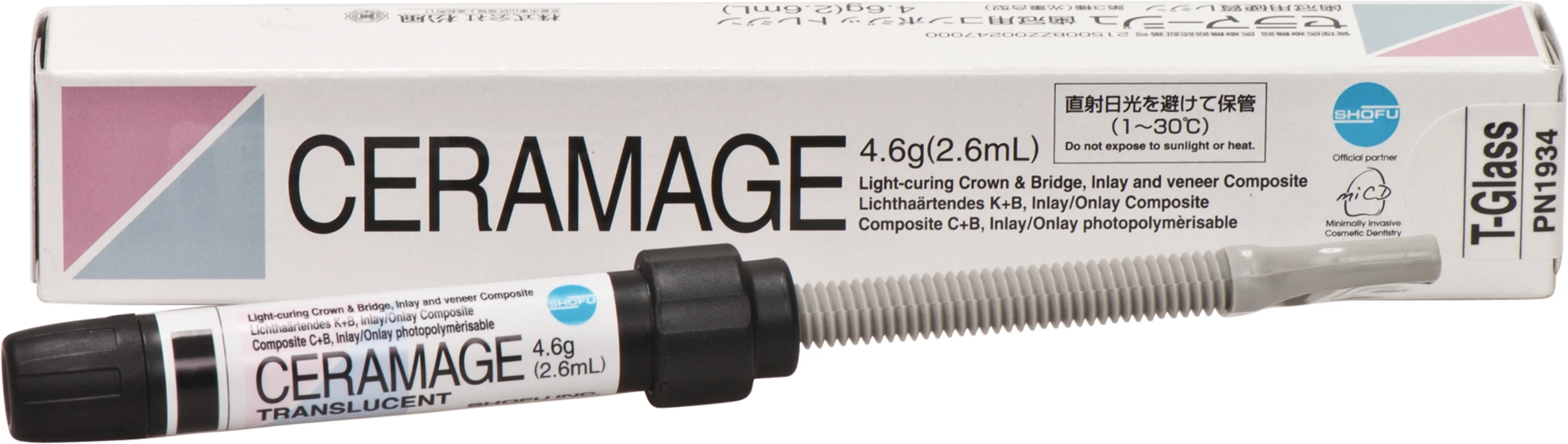 CERAMAGE Spritze 4,6 g transluzenz T-Glass CERAMAGE SHOFU