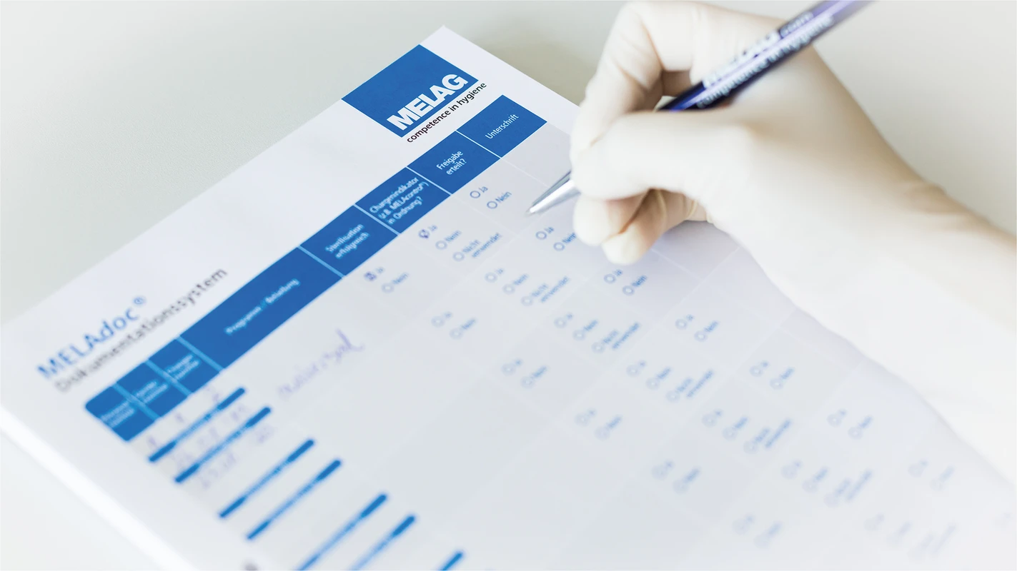 MELAdoc-Dokumentationsblätter MELAG