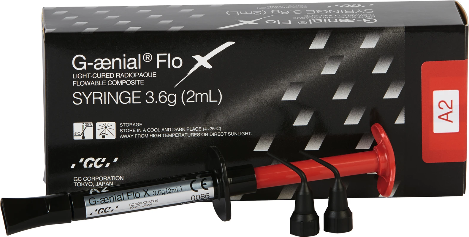 GC G-ænial® Flo X Spritze 2 ml A2 GC G-ænial® Flo X GC