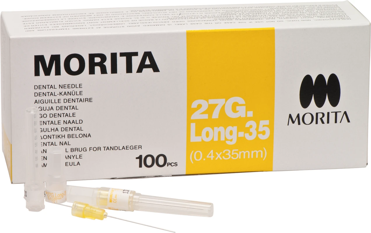 MORITA Kanülen Packung 100 Stück 27 GL-35, 0,4 x 35 mm